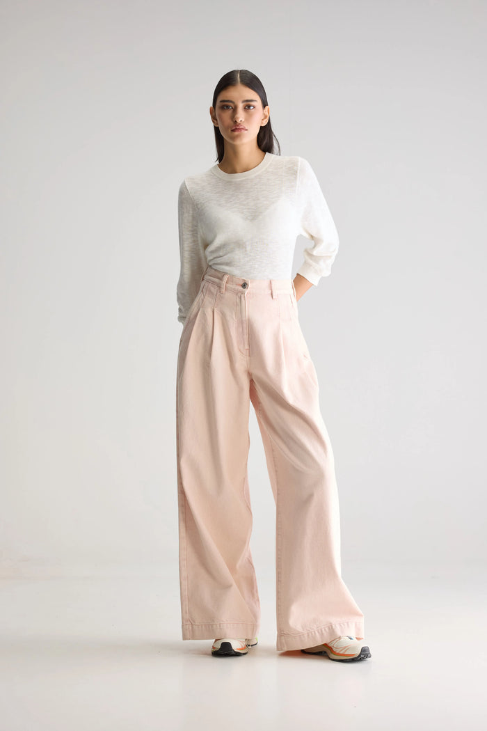 Bellerose Jean Super Large Rose Pour Femmes