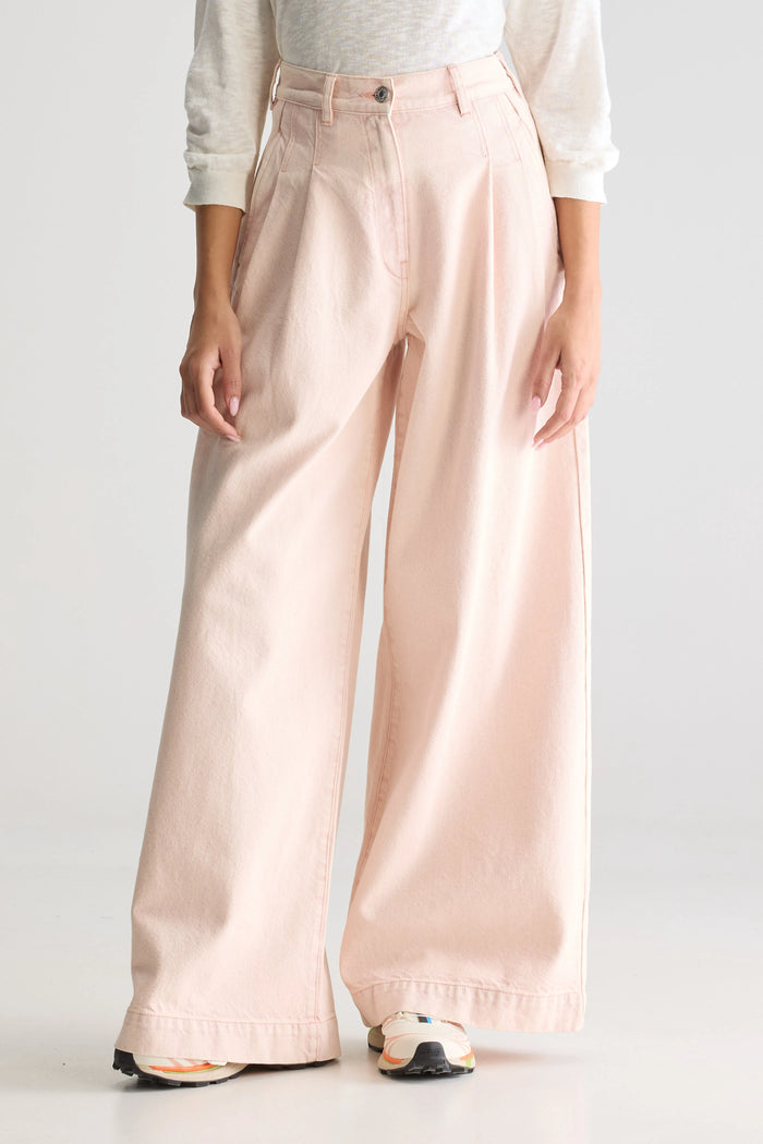 Bellerose Jean Super Large Rose Pour Femmes