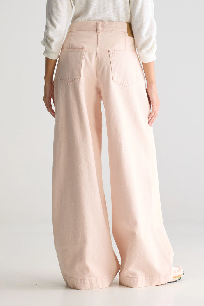 Bellerose Jean Super Large Rose Pour Femmes