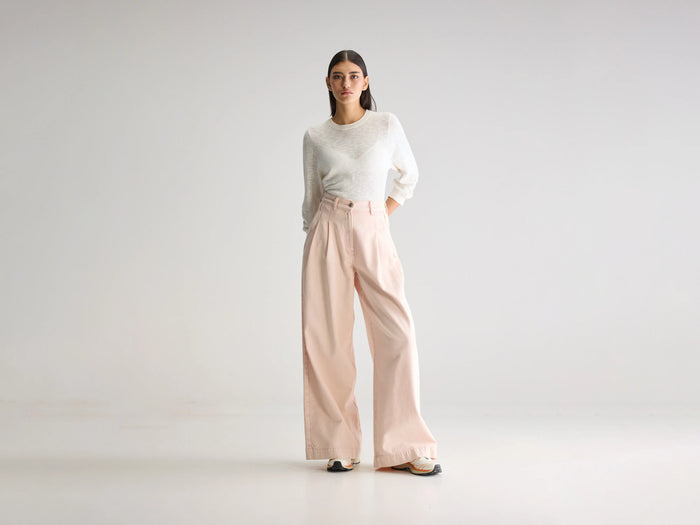 Bellerose Jean Super Large Rose Pour Femmes