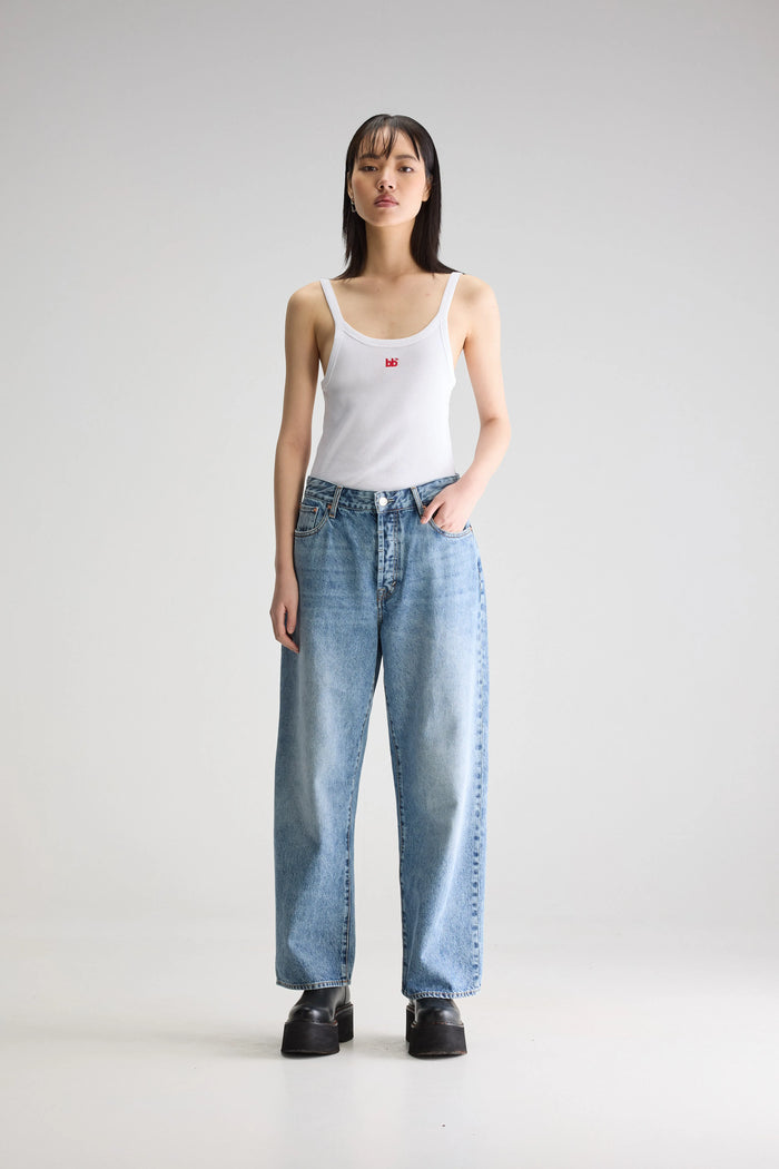 Bellerose Jean Taille Basse Bleu Clair Pour Femmes