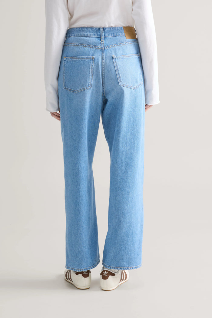 Bellerose Jean Taille Haute Bleu Clair Pour Femmes