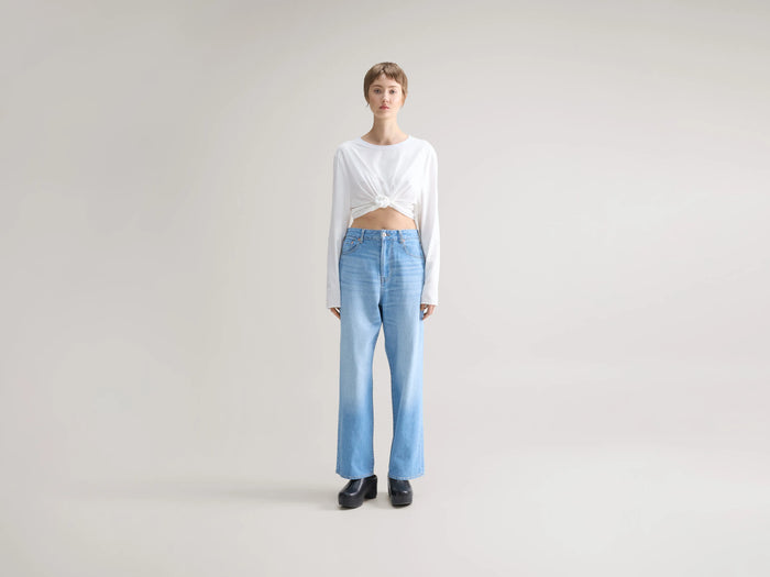 Bellerose Jean taille haute bleu clair pour femmes