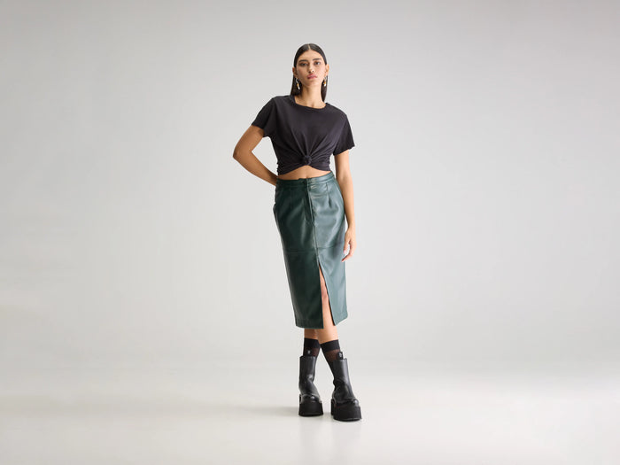 Bellerose Jupe crayon vert foncé pour femmes