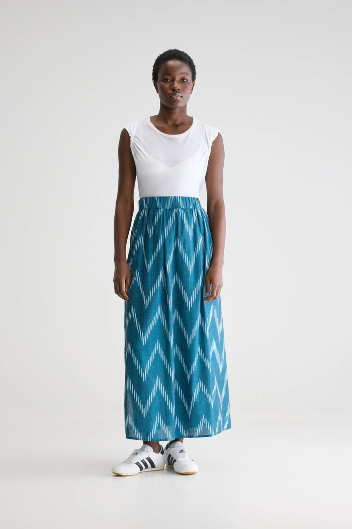 Bellerose Jupe Longue Bleue Pour Femmes