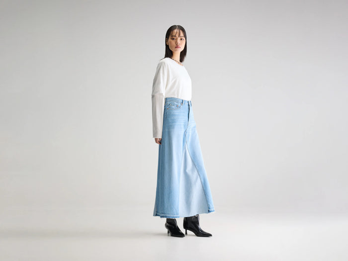 Bellerose Jupe longue en denim bleu pour femmes