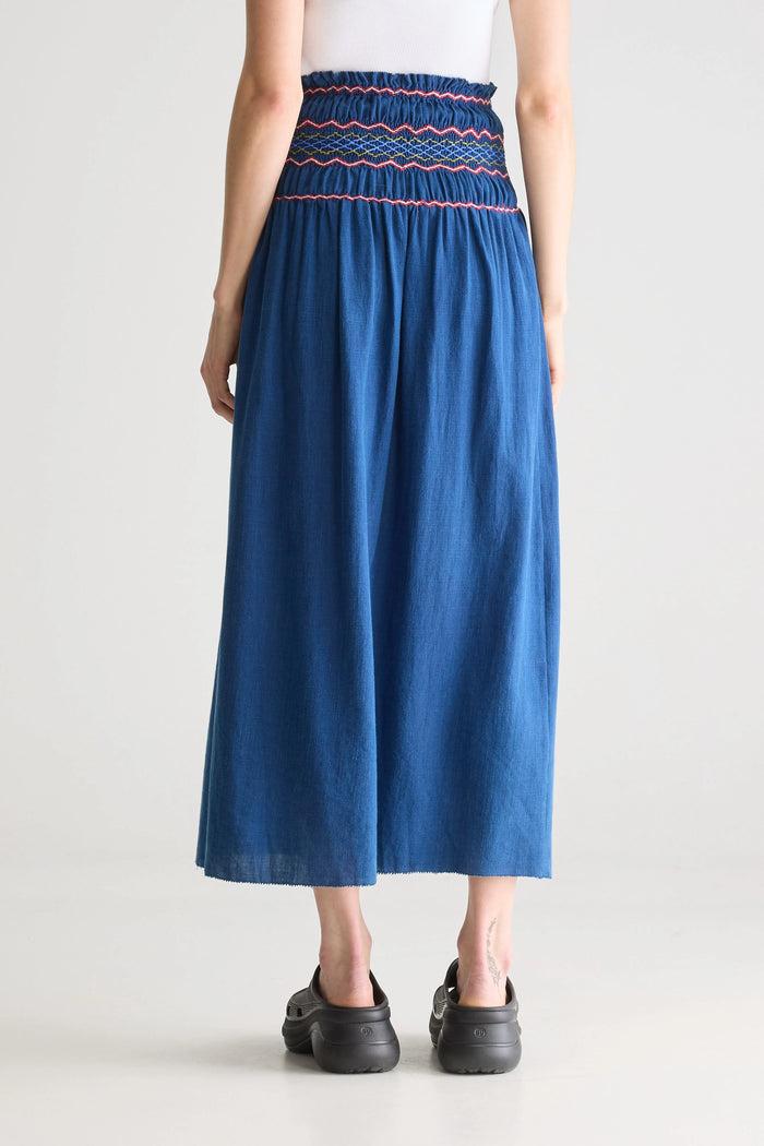 Bellerose Jupe Longue Marine Pour Femmes