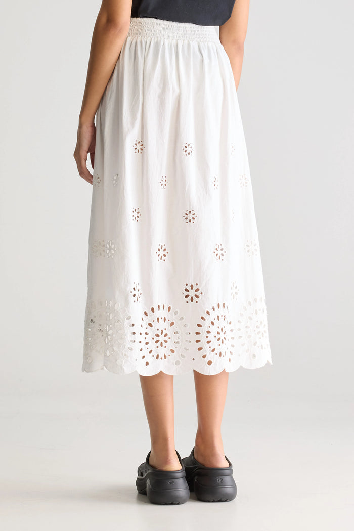 Bellerose Jupe Midi Blanche Pour Femmes