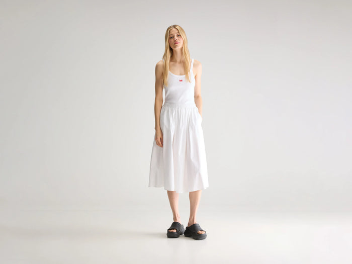 Bellerose Jupe Midi Blanche Pour Femmes