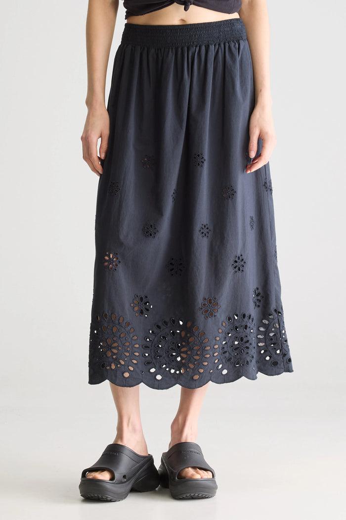 Bellerose Jupe Midi Noire Pour Femmes