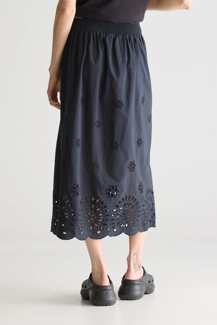 Bellerose Jupe Midi Noire Pour Femmes