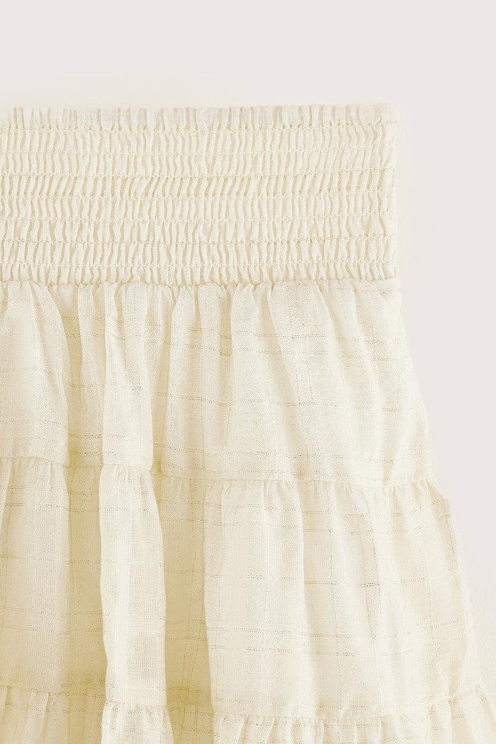 Bellerose Mini Jupe à Volants Dorée Pour Filles
