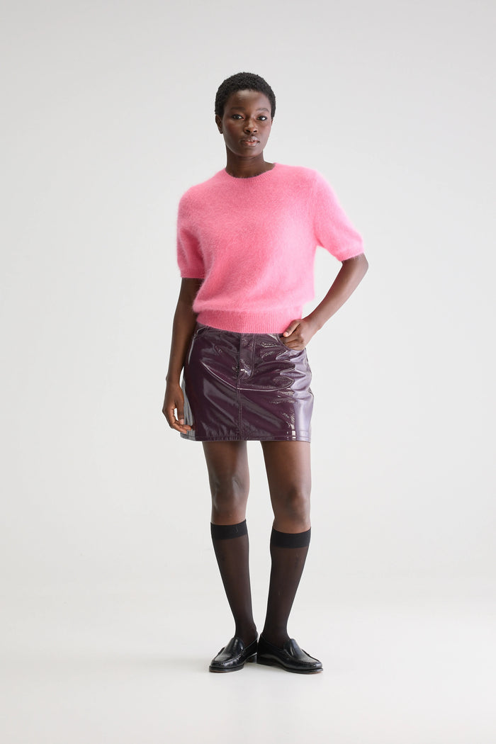 Bellerose Mini-jupe En Vinyle Bordeaux Pour Femmes