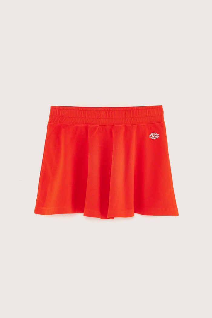 Bellerose Mini Jupe Skater Rouge Pour Filles