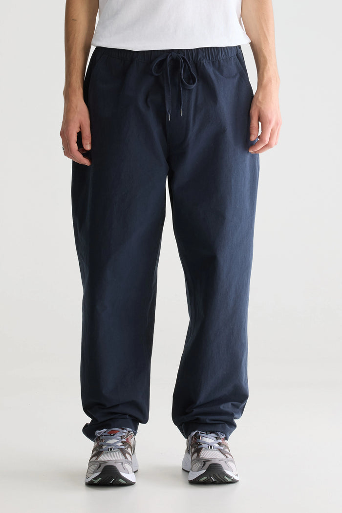 Bellerose Pantalon Ample Bleu Marine Pour Homme
