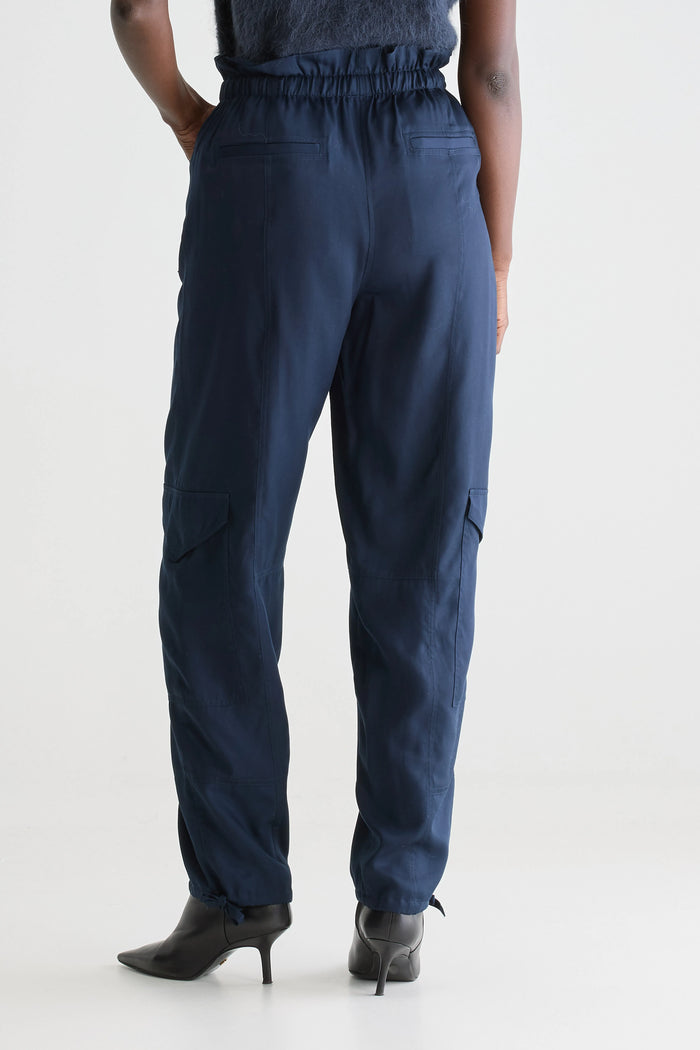 Bellerose Pantalon Cargo Bleu Foncé Pour Femmes