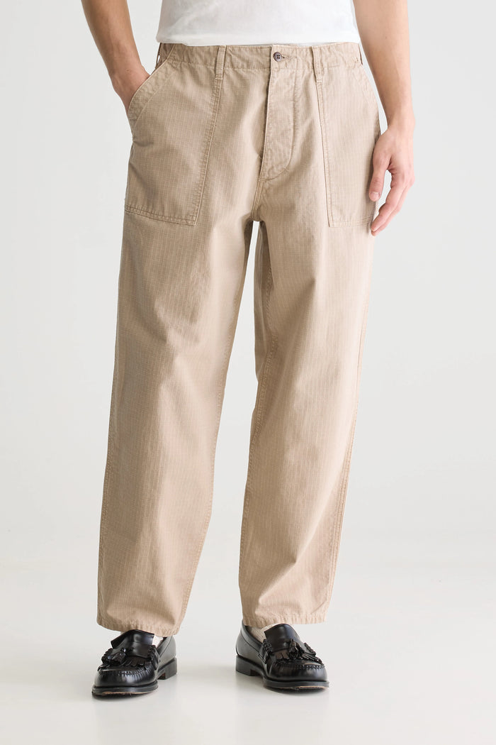 Bellerose Pantalon Cargo Gris Pour Homme
