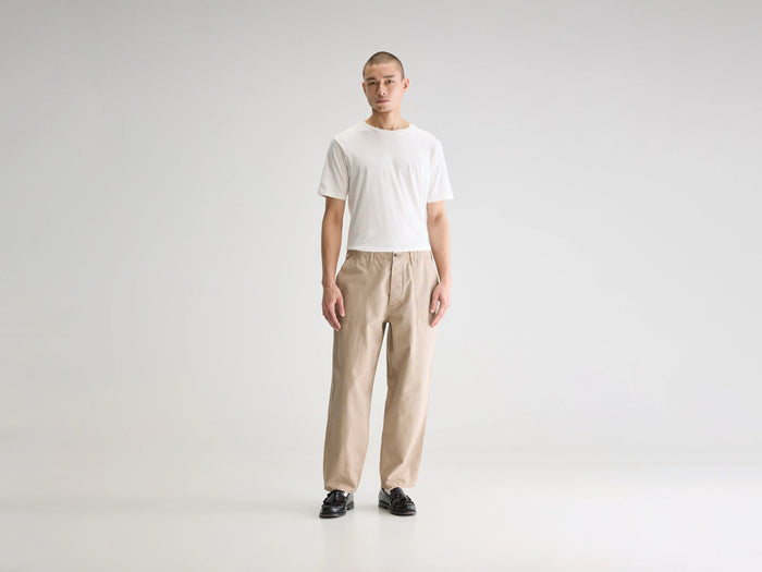 Bellerose Pantalon cargo gris pour homme