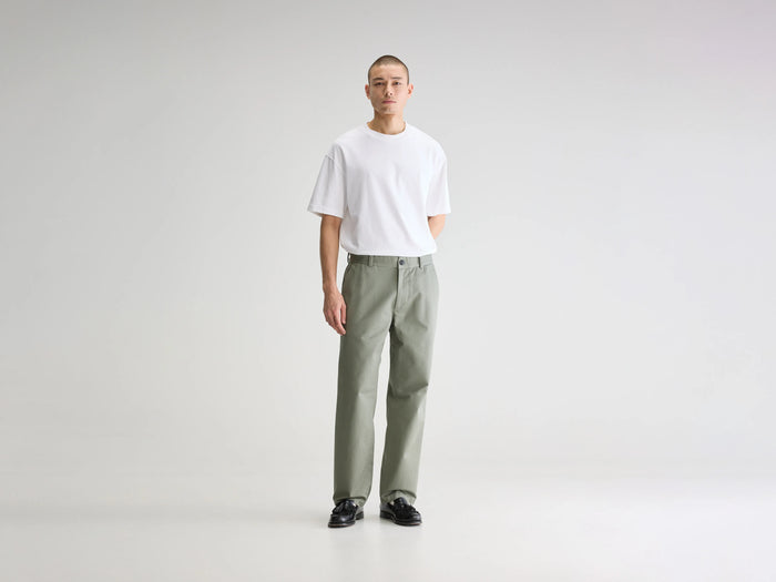 Bellerose Pantalon chino gris-vert pour homme
