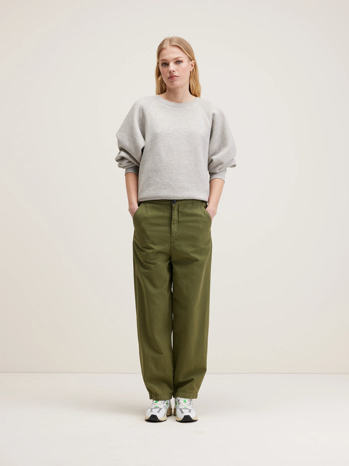 Bellerose Pantalon Décontracté Kaki Pour Femmes