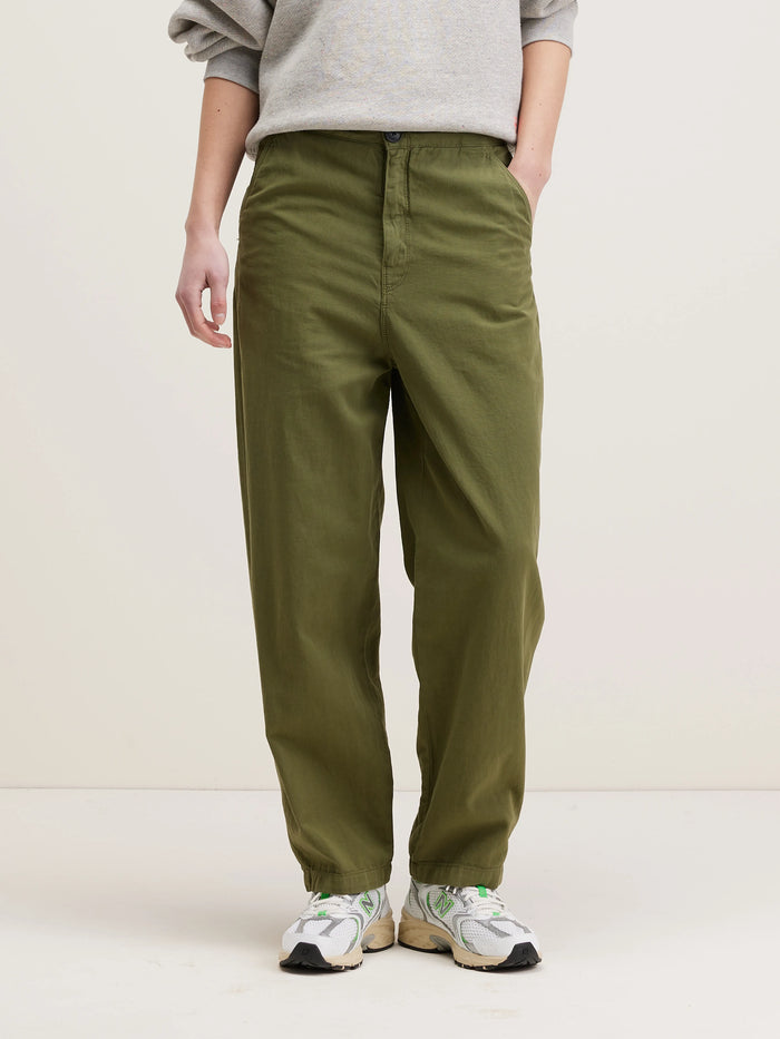 Bellerose Pantalon Décontracté Kaki Pour Femmes