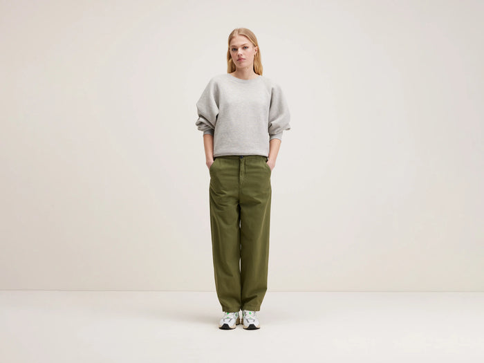 Bellerose Pantalon décontracté kaki pour femmes