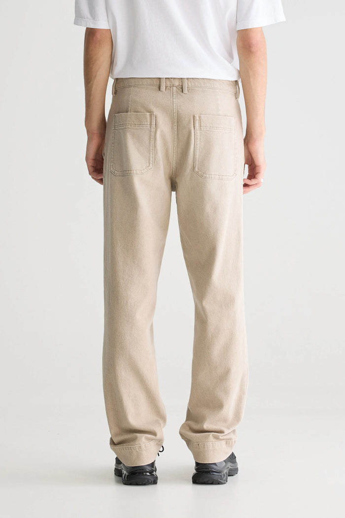 Bellerose Pantalon Droit Gris Clair Pour Homme