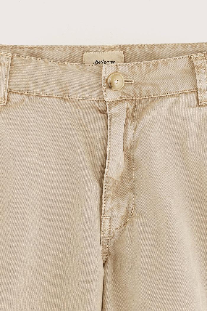 Bellerose Pantalon Large Beige En Jean Pour Filles