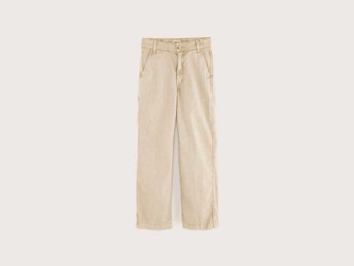 Bellerose Pantalon large beige en jean pour filles