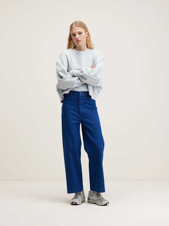 Bellerose Pantalon Large Bleu Pour Femmes