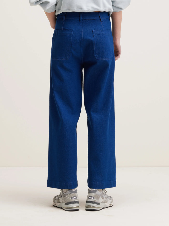Bellerose Pantalon Large Bleu Pour Femmes