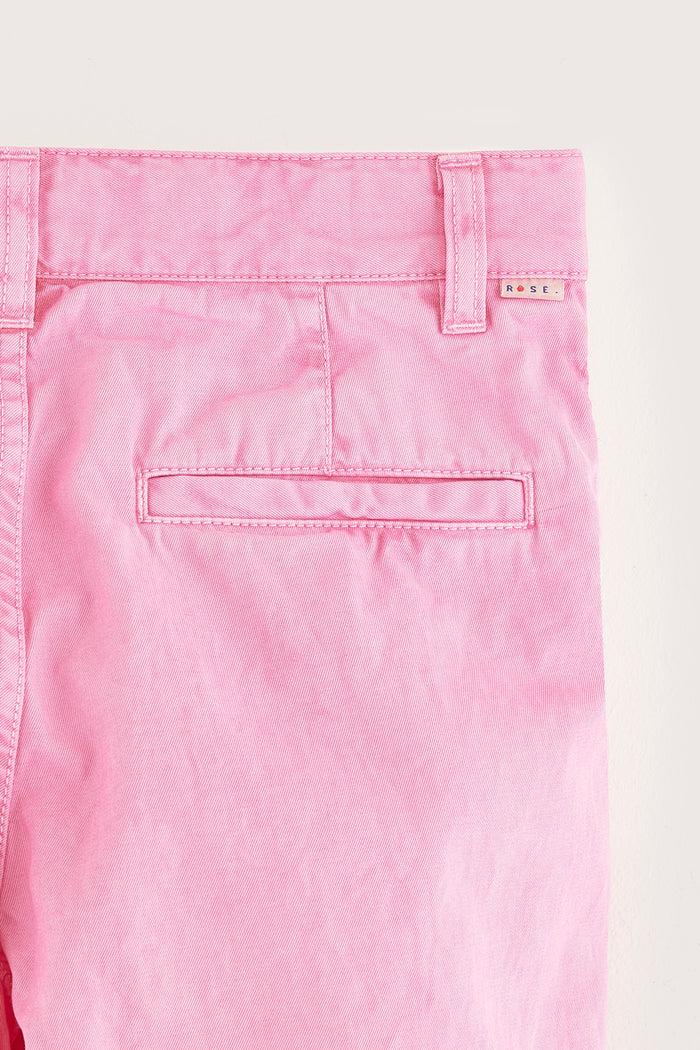 Bellerose Pantalon Large Rose En Jean Pour Filles