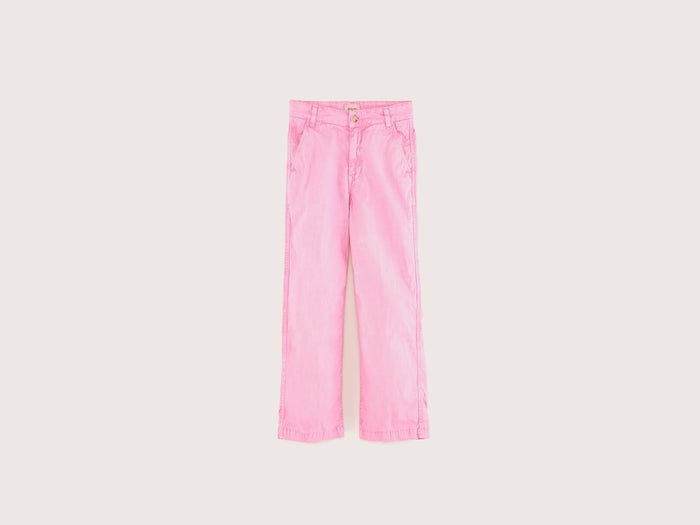 Bellerose Pantalon large rose en jean pour filles