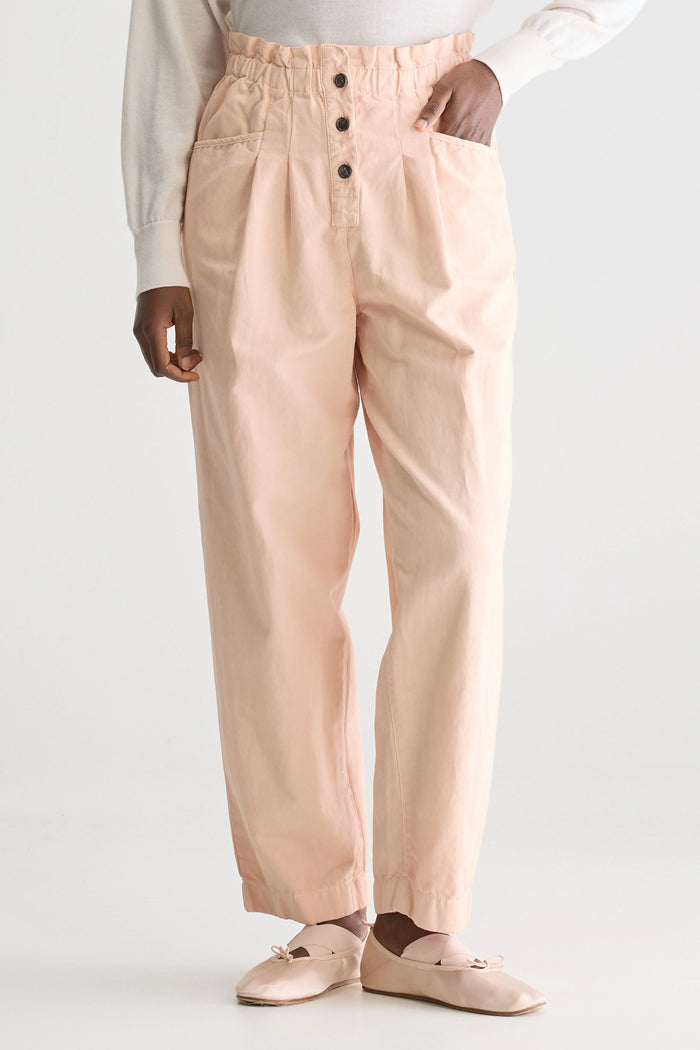 Bellerose Pantalon Paperbag Rose Pour Femmes