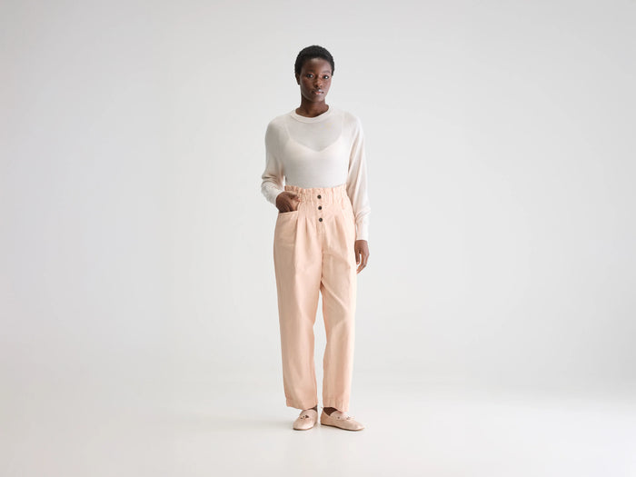Bellerose Pantalon paperbag rose pour femmes