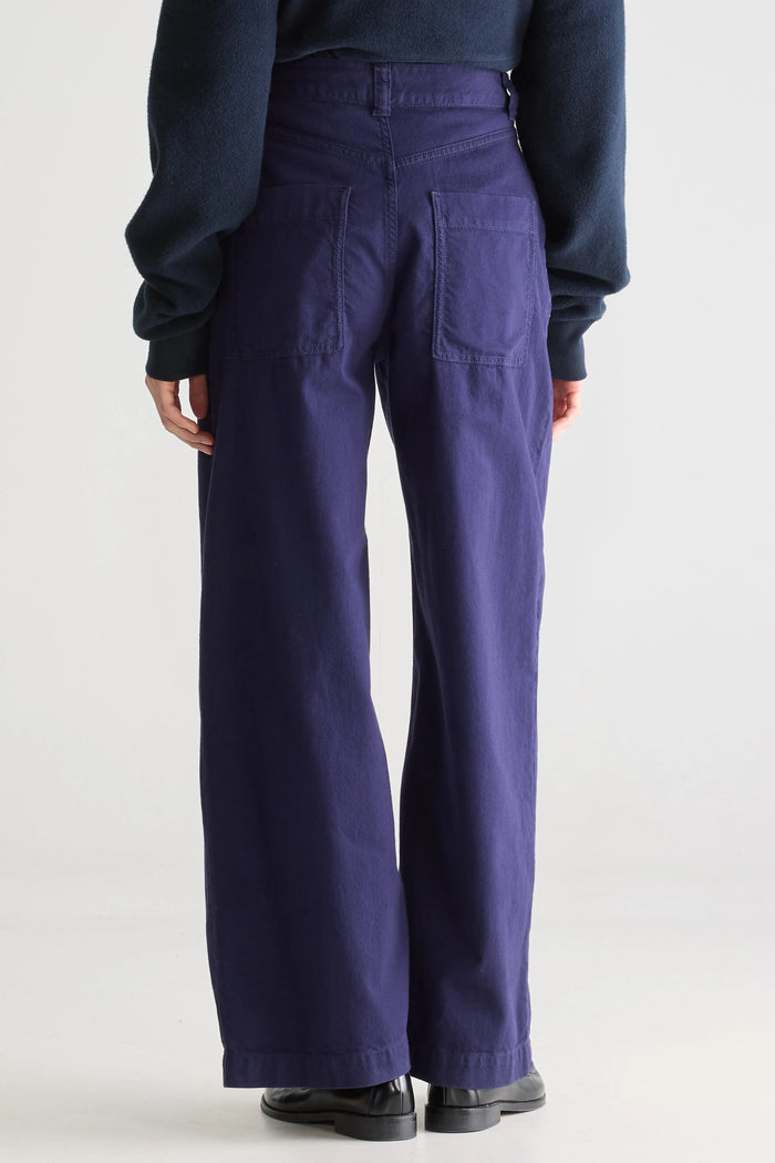 Bellerose Pantalon Plissé Marine Pour Femmes