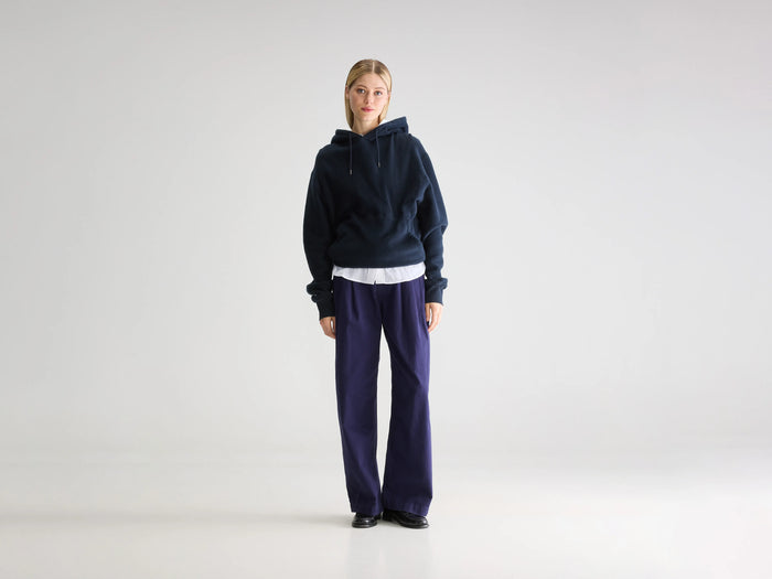 Bellerose Pantalon Plissé Marine Pour Femmes