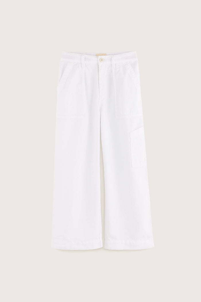 Bellerose Pantalon Workwear Blanc Pour Filles