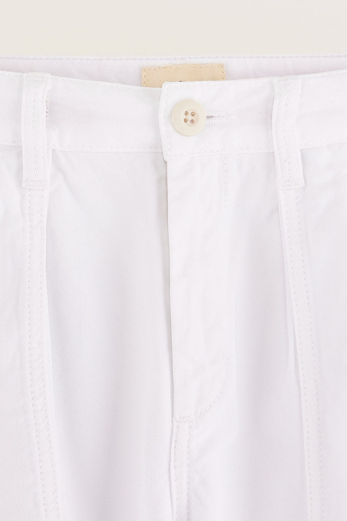 Bellerose Pantalon Workwear Blanc Pour Filles