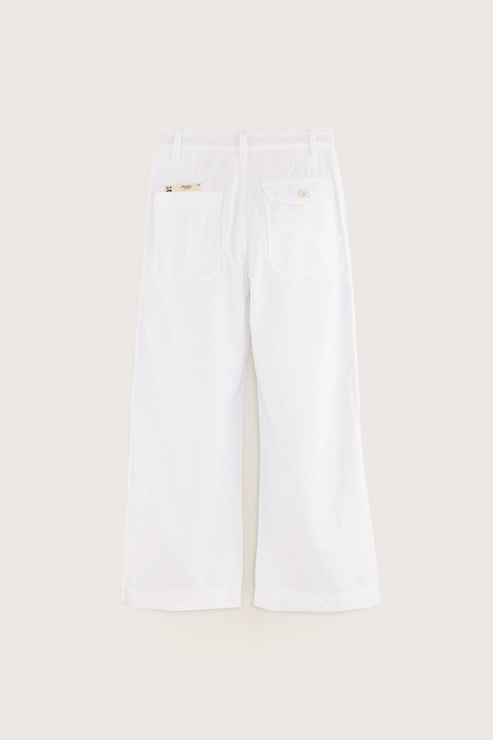 Bellerose Pantalon Workwear Blanc Pour Filles
