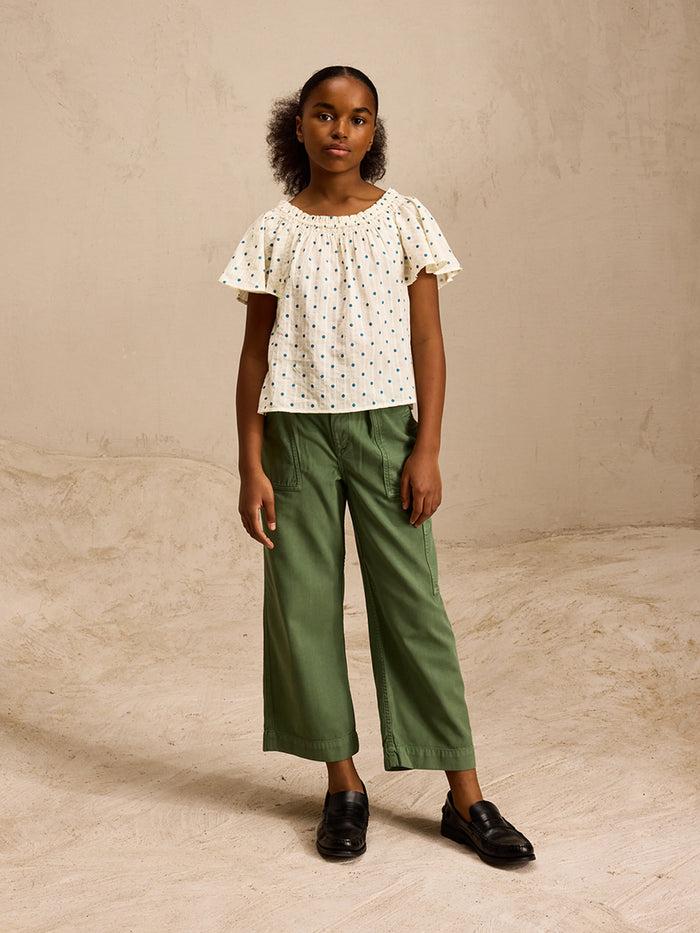 Bellerose Pantalon Workwear Kaki Pour Filles