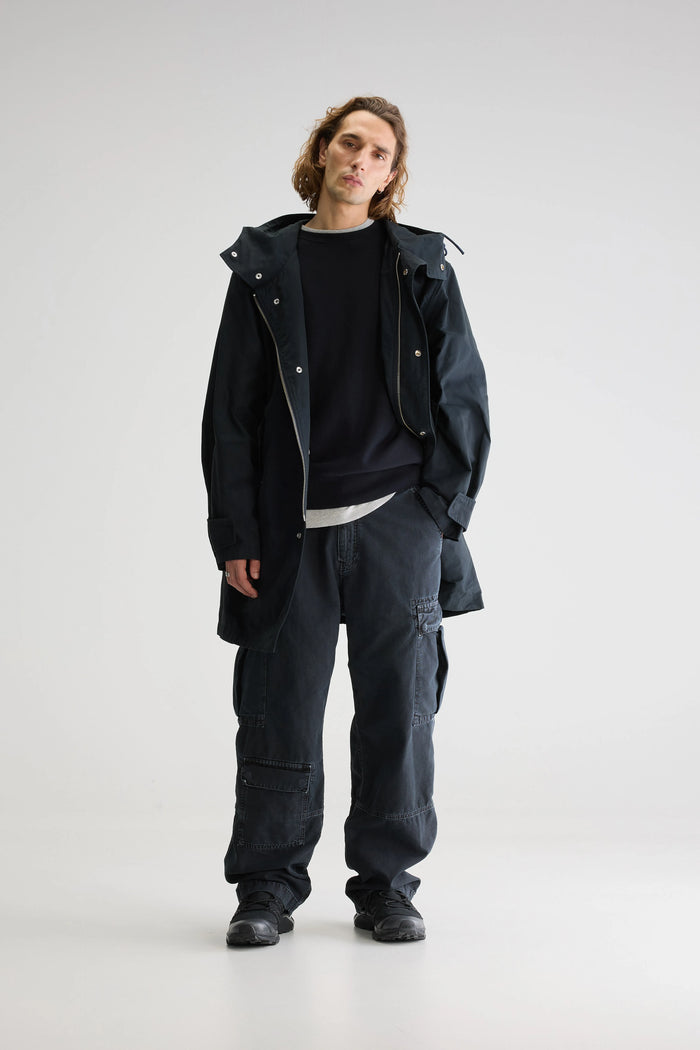 Bellerose Parka à Capuche Bleu Foncé Pour Homme