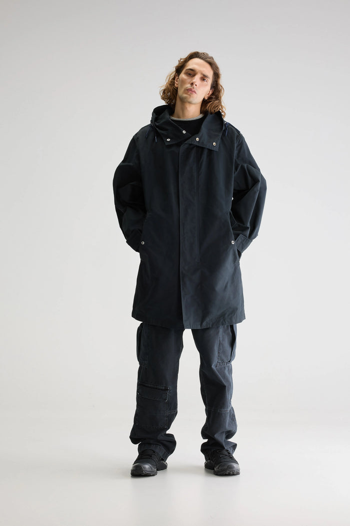 Bellerose Parka à Capuche Bleu Foncé Pour Homme