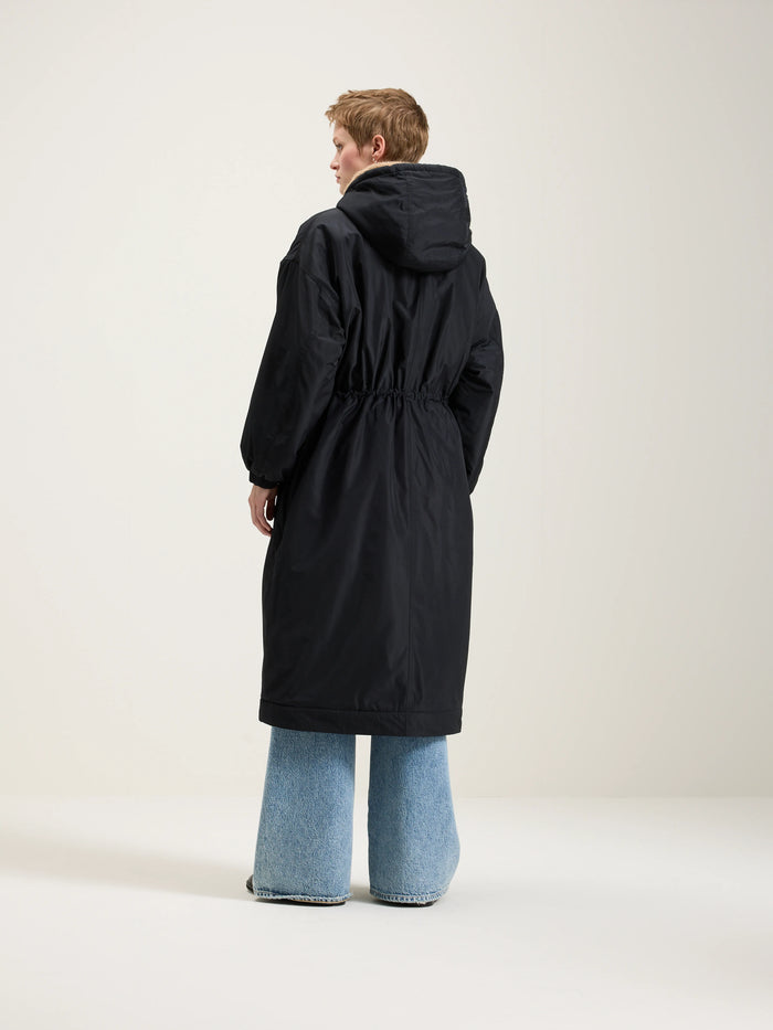 Bellerose Parka Bleu Marine Oversized Pour Femmes