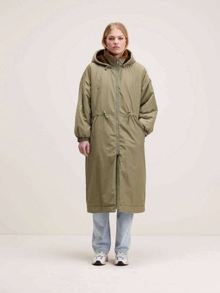 Bellerose Parka Kaki Oversized Pour Femmes