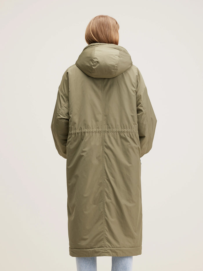 Bellerose Parka Kaki Oversized Pour Femmes