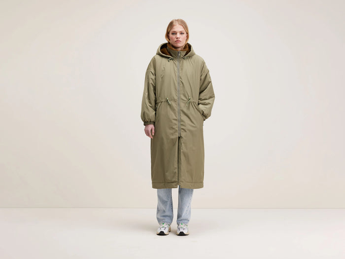 Bellerose Parka Kaki Oversized Pour Femmes
