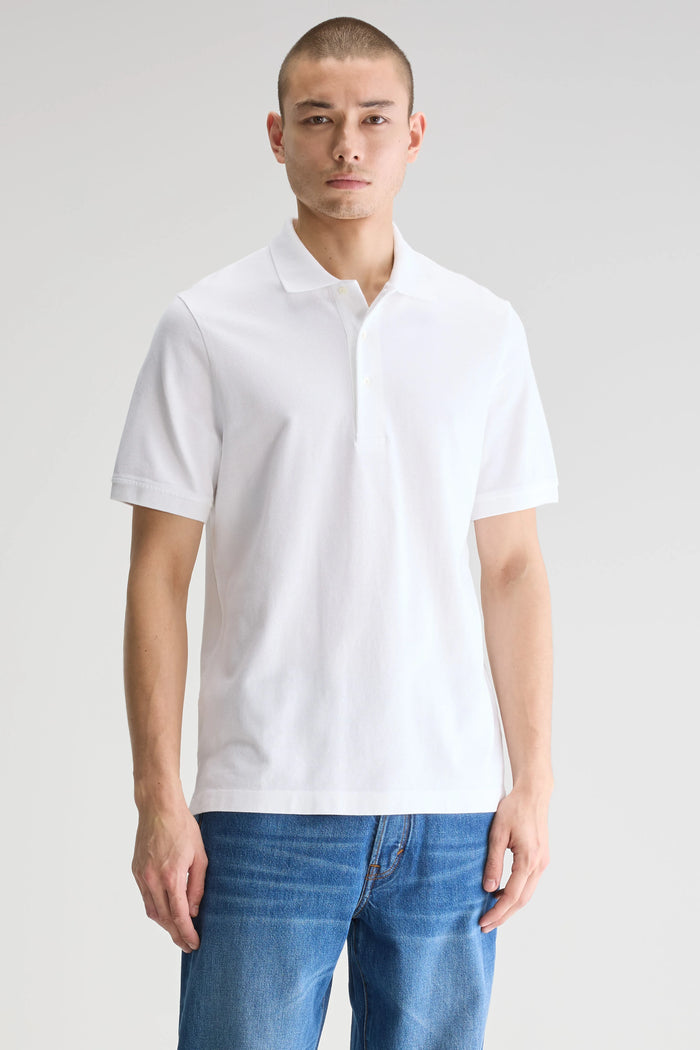 Bellerose Polo Blanc à Manches Courtes Pour Homme