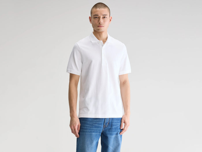Bellerose Polo blanc à manches courtes pour homme