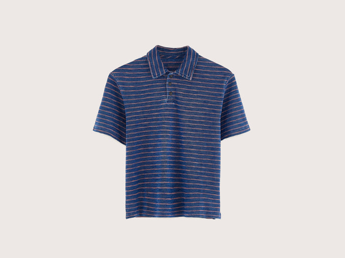 Bellerose Polo bleu rayé pour garçons